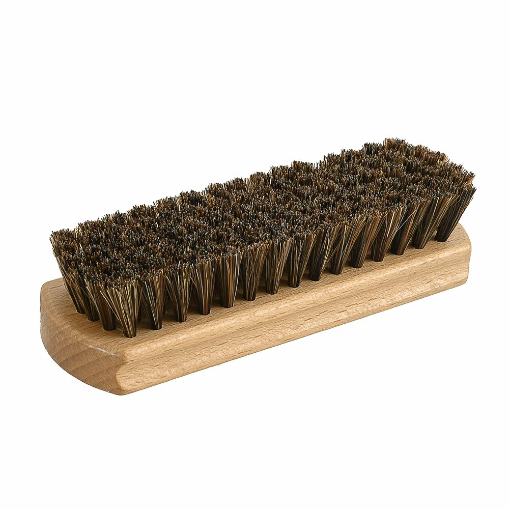 Щетка для очистки кожи, 14.5x4.5 см, натур. Ворс