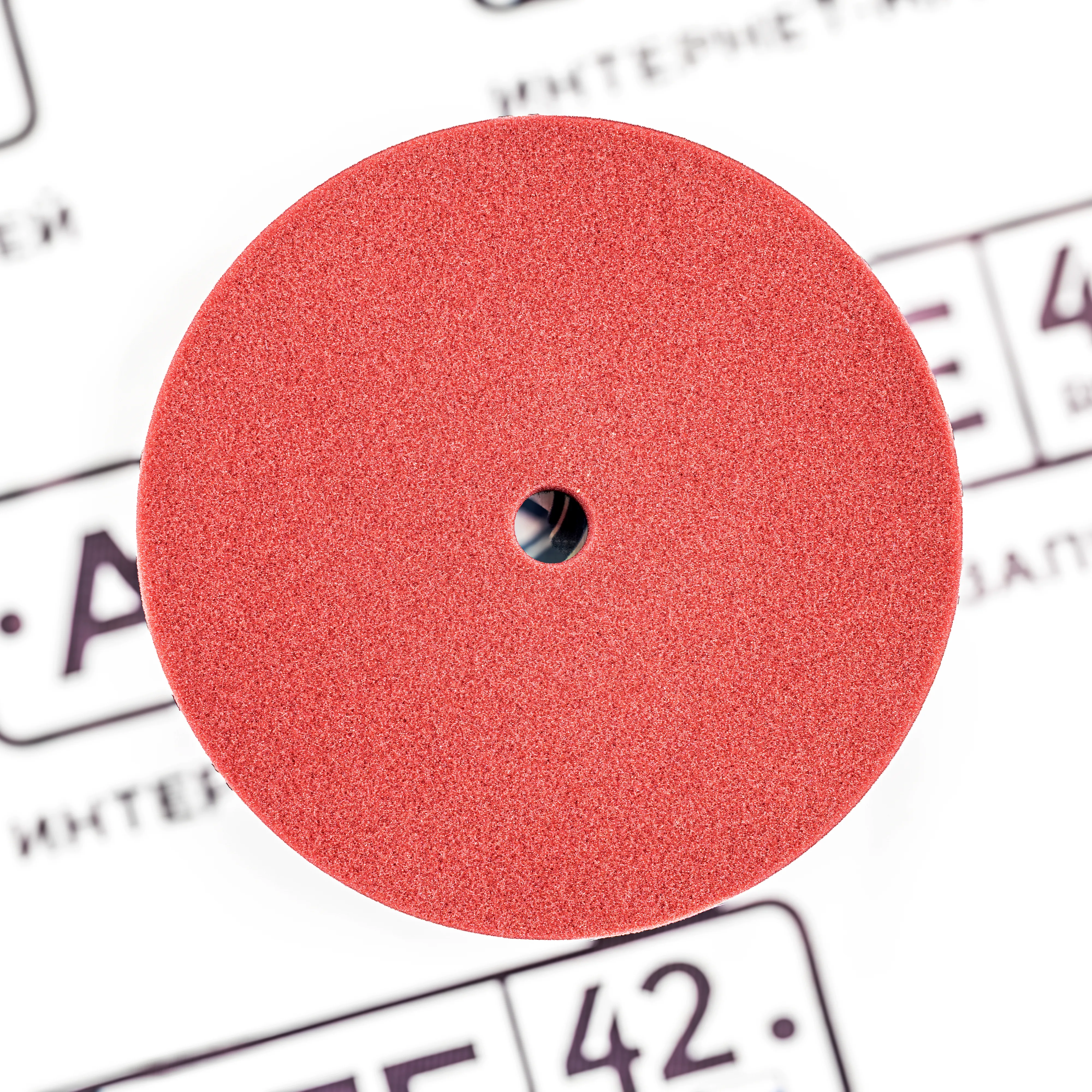 Shine Systems DA Foam Pad Maroon - полировальный круг полутвердый бордовый, 130 мм