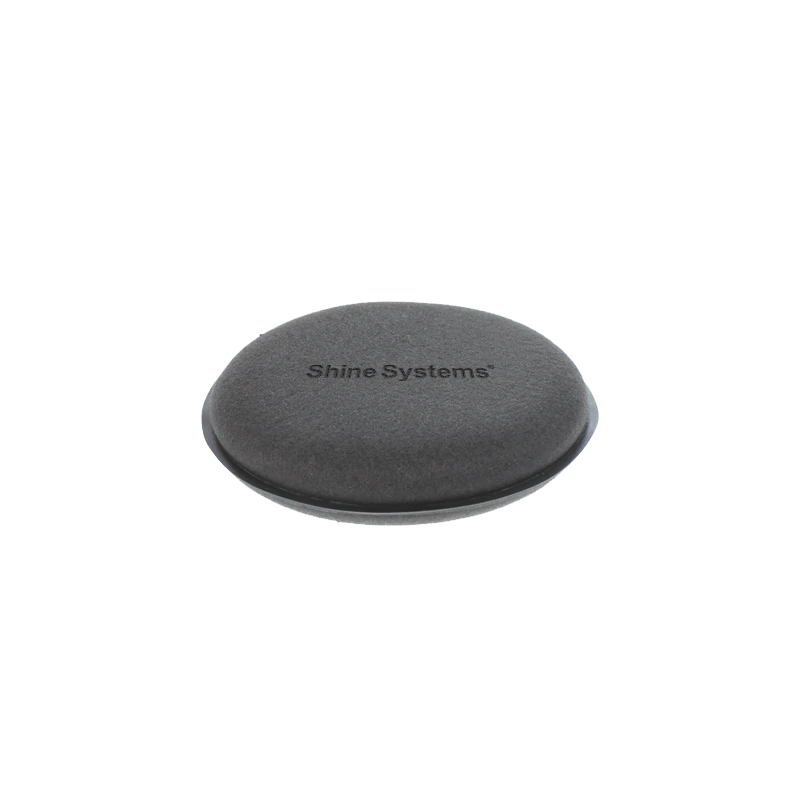 Shine Systems Wax Pad - Аппликатор черныйпоролоновый круглый 10*2