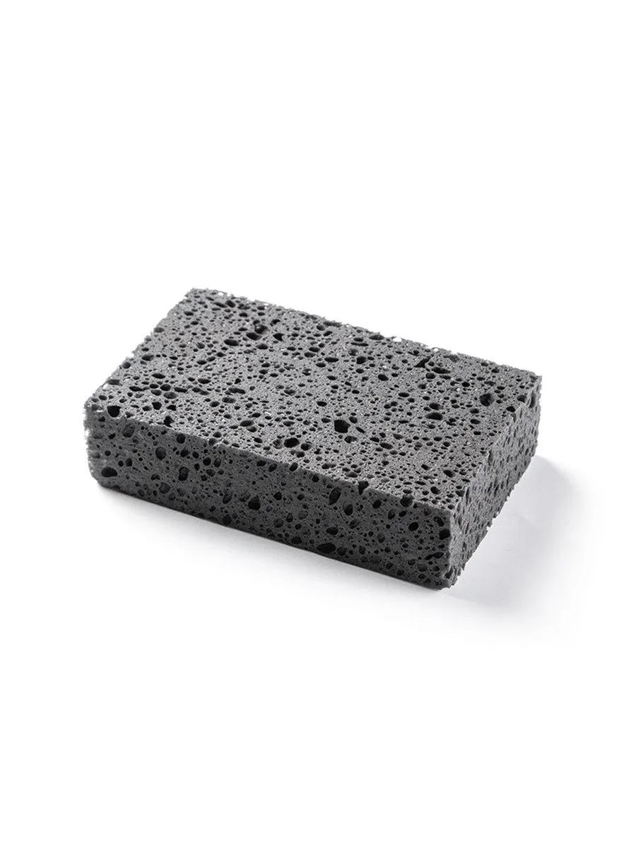 Black Sponge - чёрная крупноячеистая губка для мойки кузова автомобиля 20*12*6см