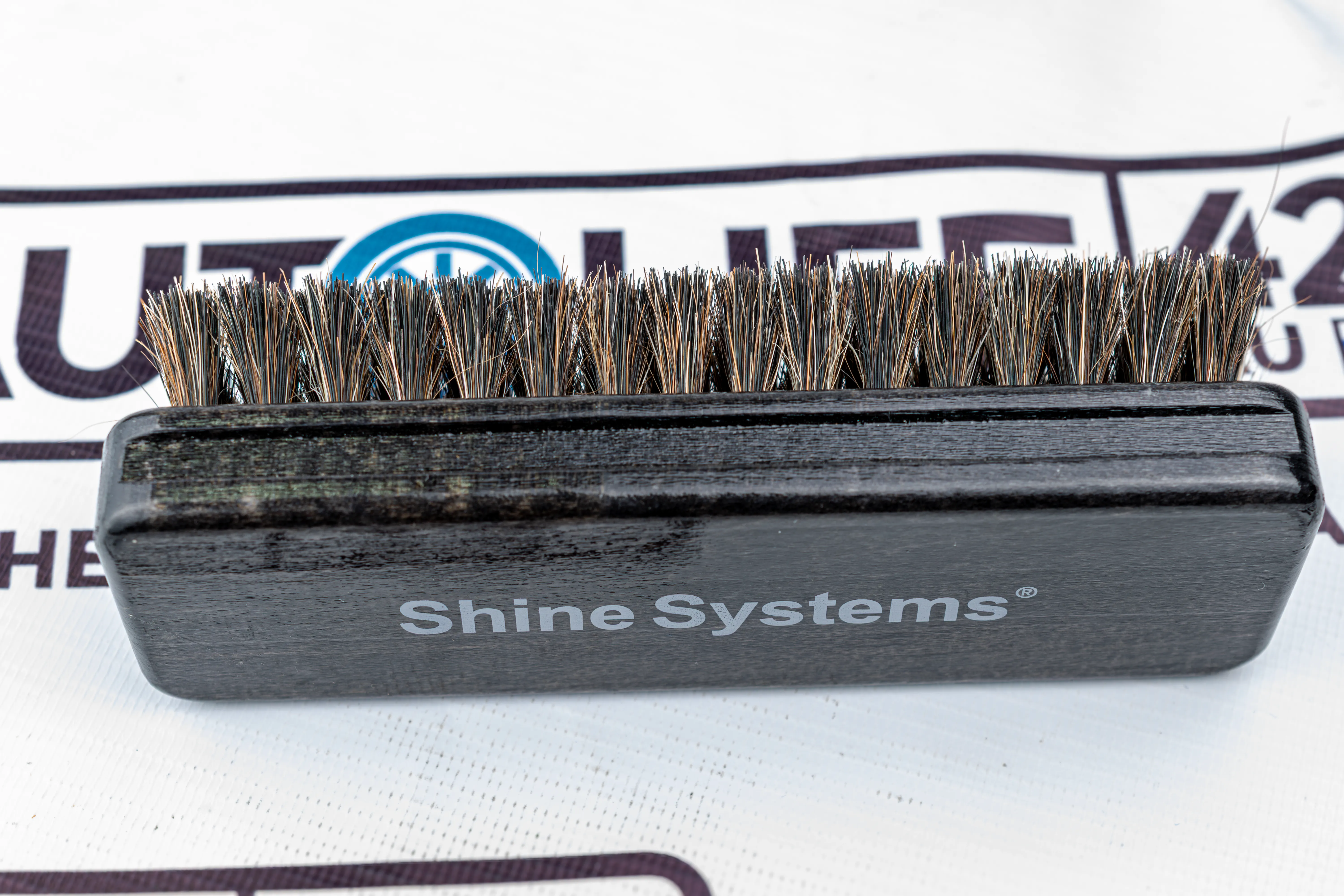 Shine Systems Leather Brush -щетка для чистки кожи с натуральной щетиной