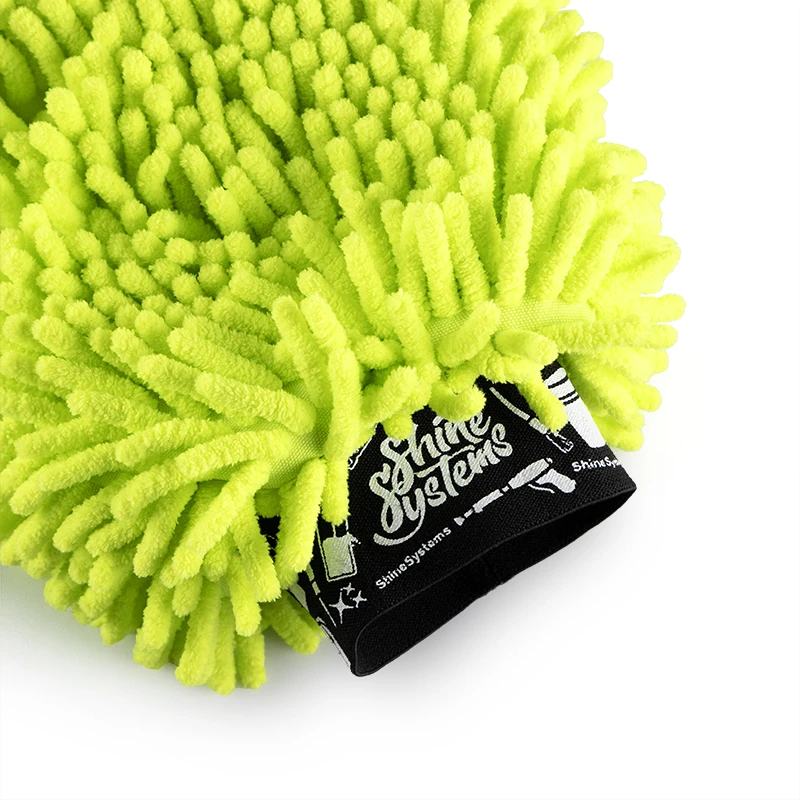 Shine Systems Chenille Wash Mitt - шенилловая рукавица длямойки кузова
