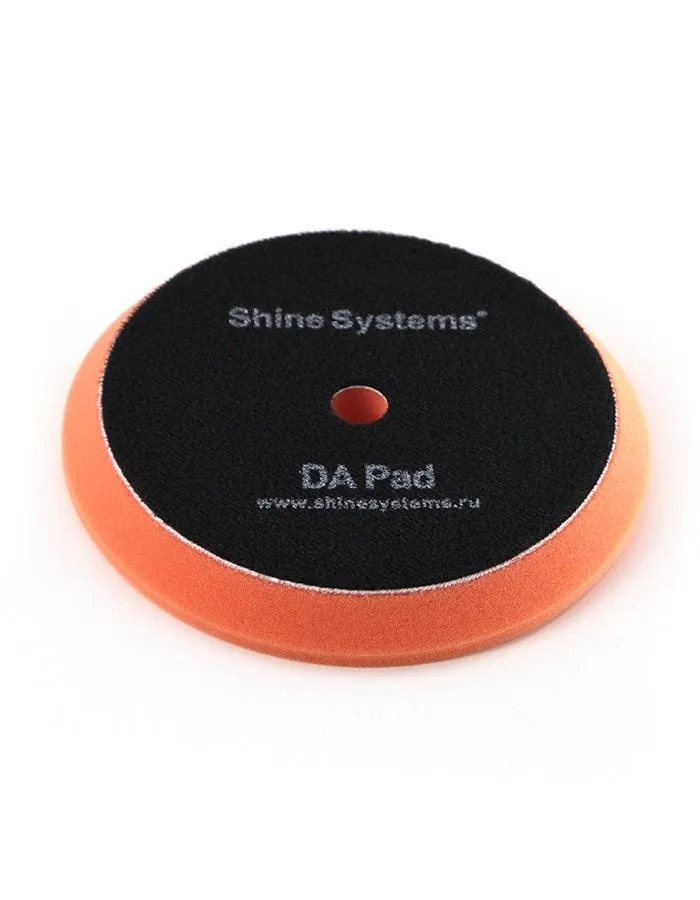 Shine Systems DA Foam Pad Orange - полировальный круг мягкий оранжевый, 130 мм