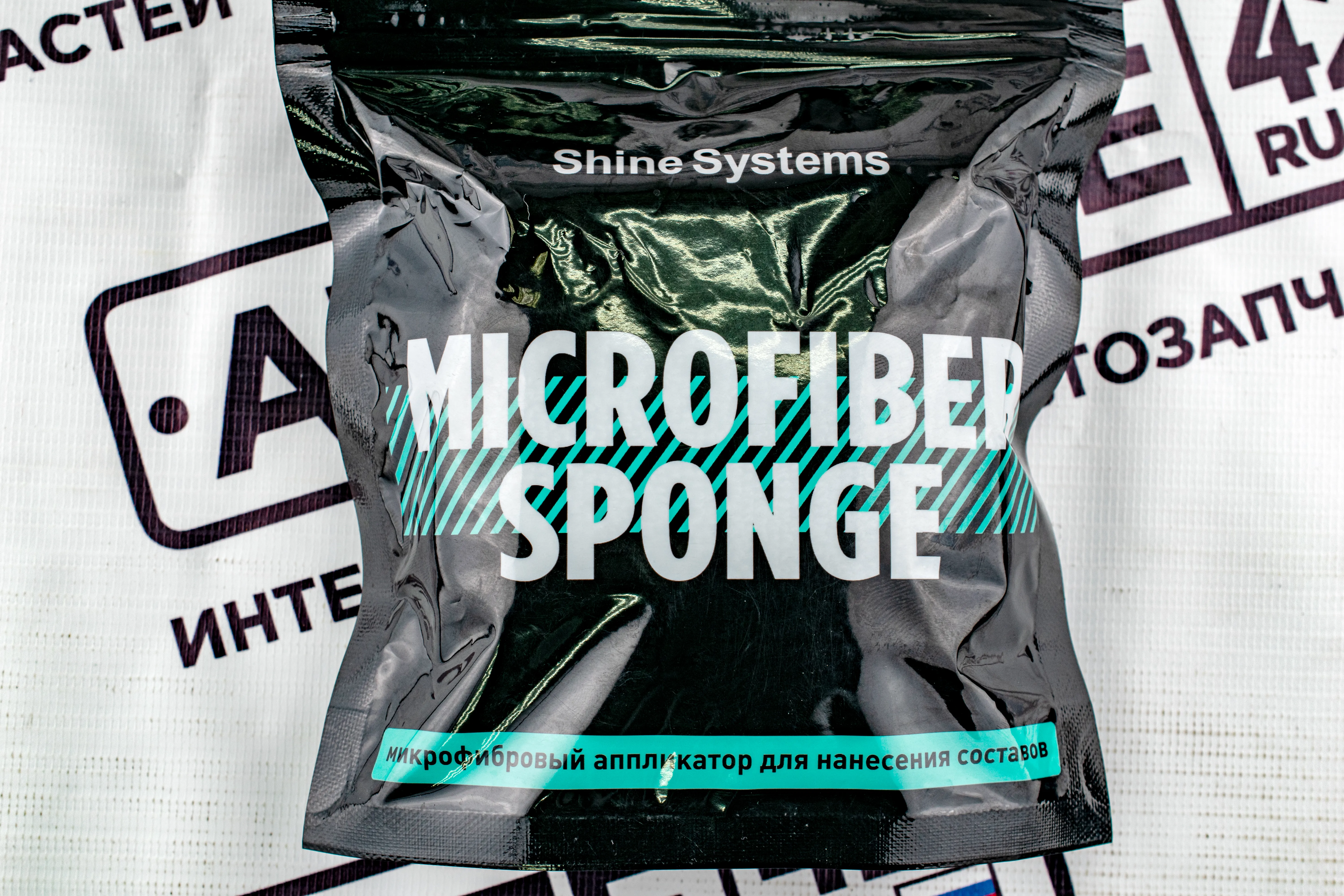 Shine Systems Microfiber Sponge – микрофибровый аппликатордля нанесения составов