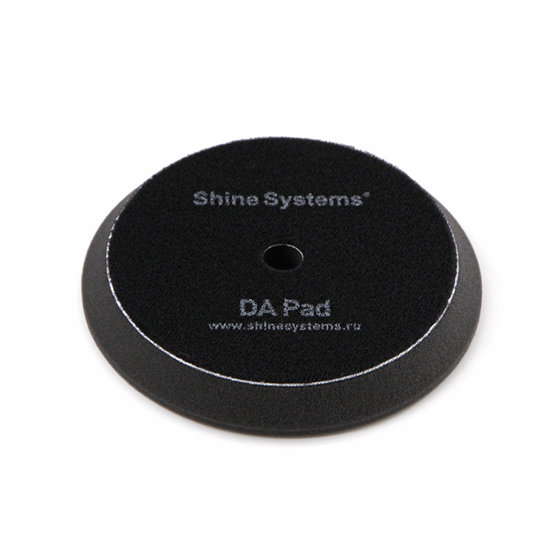 Shine Systems DA Foam Pad Black - полировальный кругультрамягкий черный, 130 мм