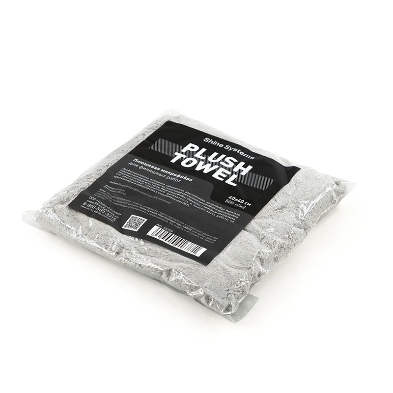 Shine Systems Plush Towel - плюшевая микрофибра для финишных работ 40*40см, 500гр/м2