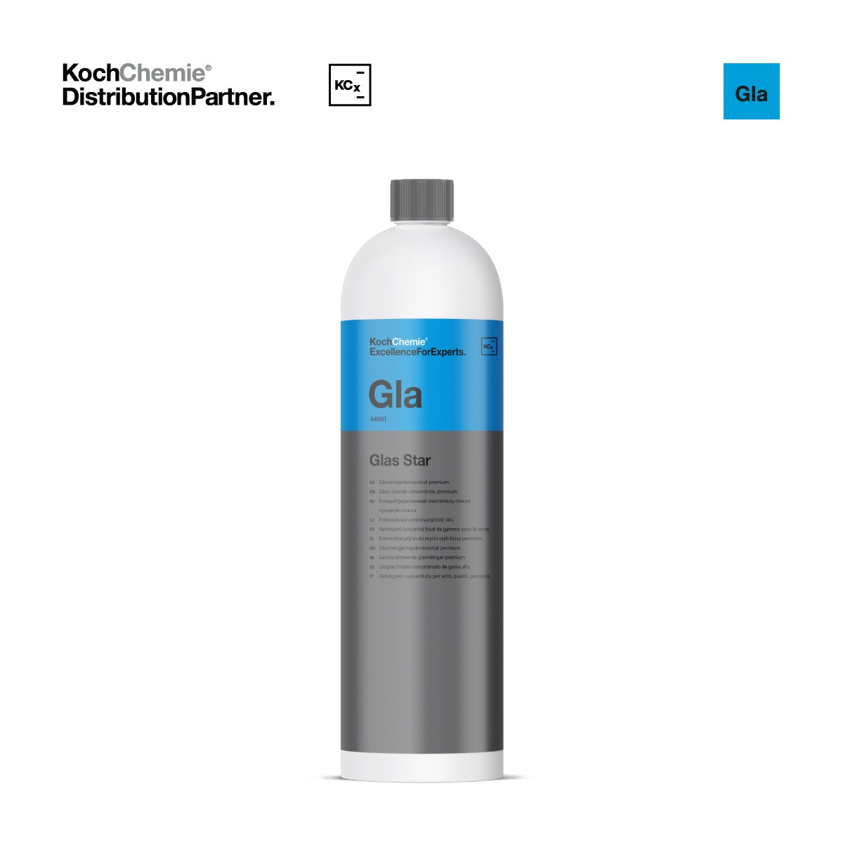 Koch Gla GLAS STAR - Концентрат для чистки стекла и других твёрдых спиртоустойчивых поверхностей