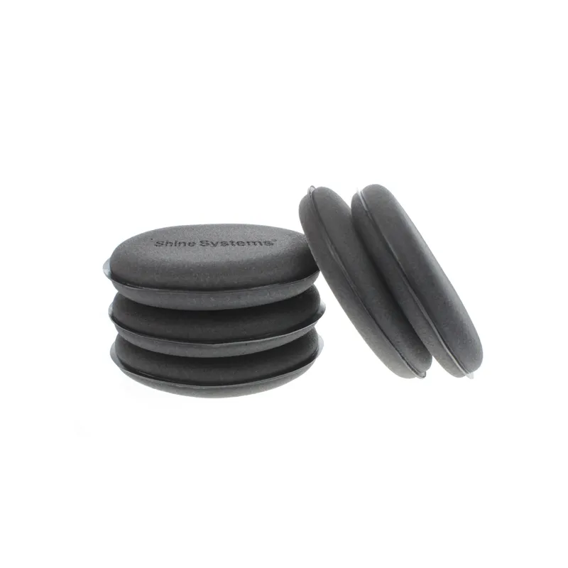Shine Systems Wax Pad - Аппликатор черныйпоролоновый круглый 10*2
